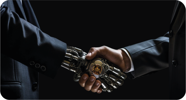 Diagram of a secure legal technology platform using automation and AI