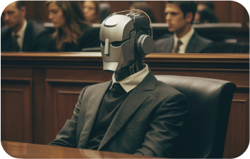 Diagram of a secure legal technology platform using automation and AI