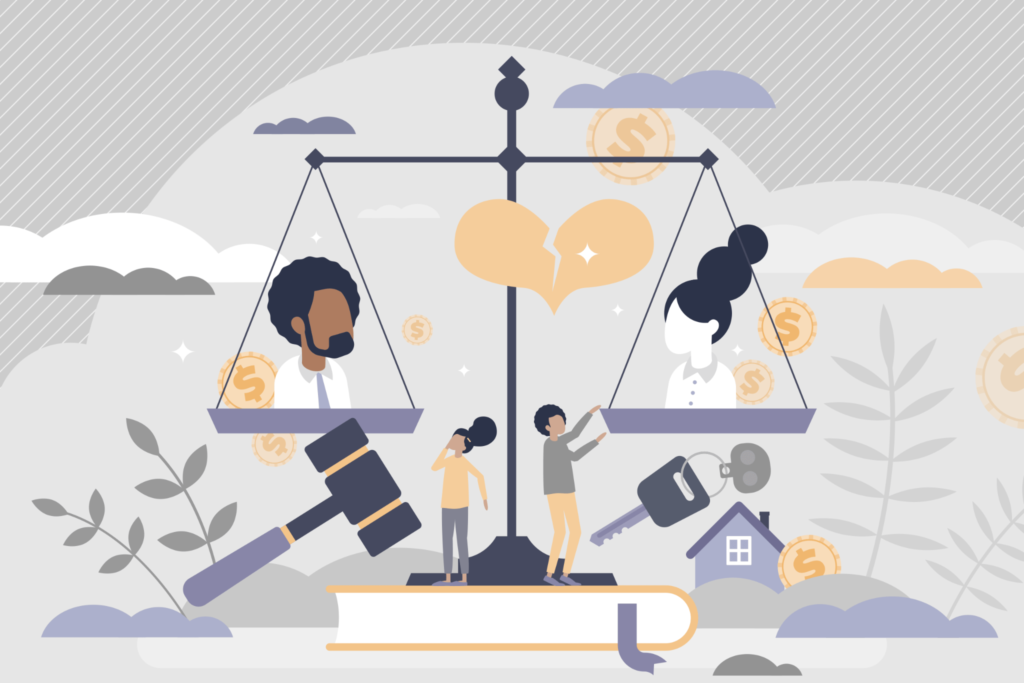 Legal gavel and papers representing the finality of a divorce decree