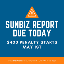 Avoid the 400 dollar late fee for the 2026 Florida Annual Report